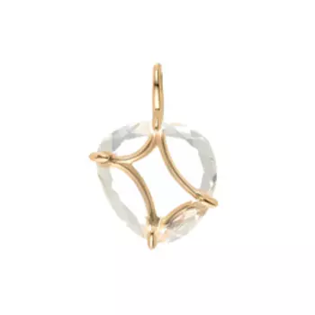 Золотая подвеска с горным хрусталем