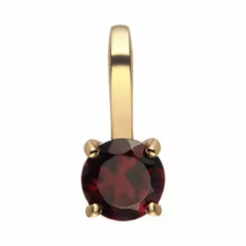 Золотая подвеска с гранатом