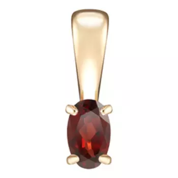 Золотая подвеска с гранатом