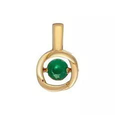 Золотая подвеска с изумрудом