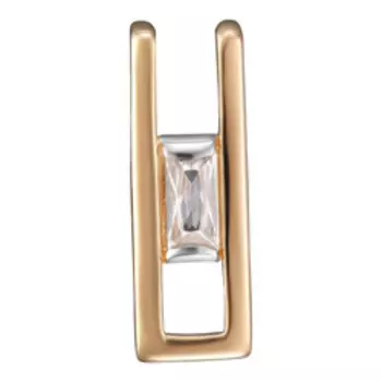 Золотая подвеска с кубическим цирконием