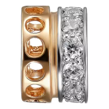 Золотая подвеска с кубическим цирконием