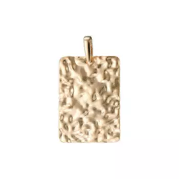 Золотая подвеска с матированием