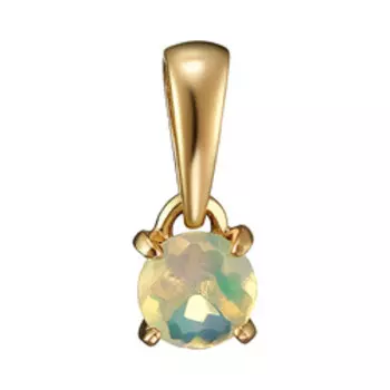 Золотая подвеска с опалом