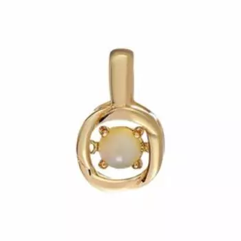 Золотая подвеска с опалом