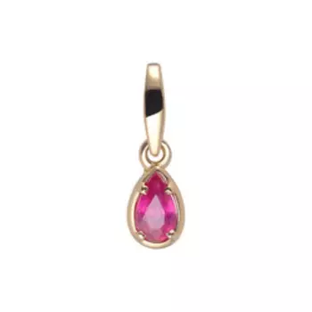 Золотая подвеска с рубином