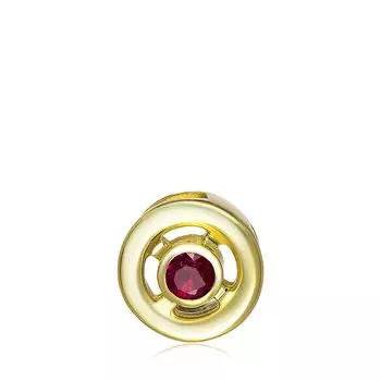 Золотая подвеска с рубином