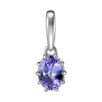 Золотая подвеска с танзанитом