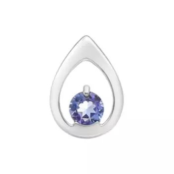 Золотая подвеска с танзанитом