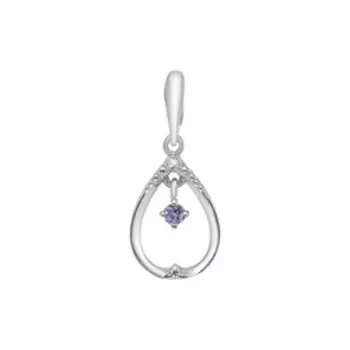 Золотая подвеска с танзанитом и бриллиантами