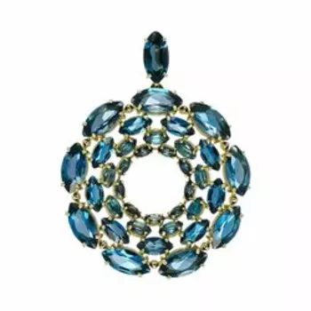 Золотая подвеска с топазами london