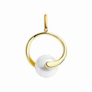 Золотая подвеска с жемчугом