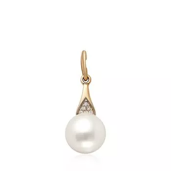 Золотая подвеска с жемчугом