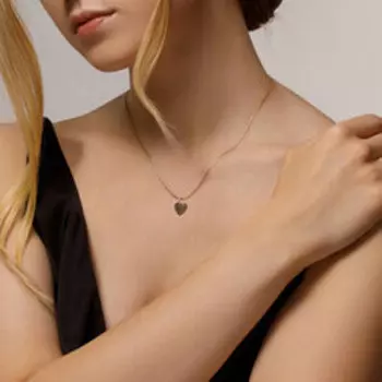 Золотая подвеска "Сердце"