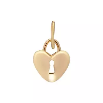 Золотая подвеска "Сердце"