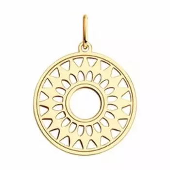 Золотая подвеска "Солнце"