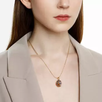 Золотая подвеска "Знак зодиака Дева"