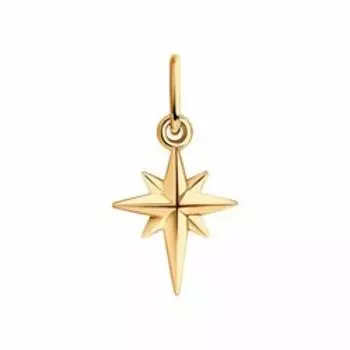 Золотая подвеска "Звезда"
