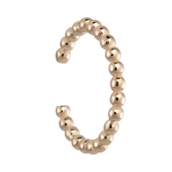 Золотая серьга-кафф