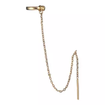 Золотая серьга 585 пробы