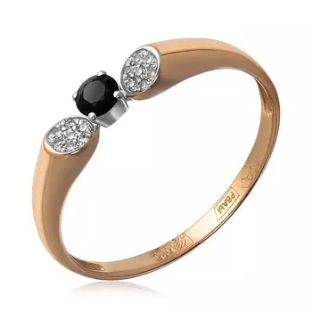 Золотое к кольцо с сапфиром