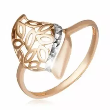 Золотое кольцо с алмазной обработкой