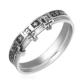 Золотое кольцо "Православное двойное День/Ночь"