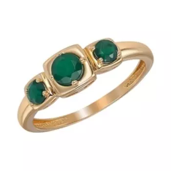 Золотое кольцо с агатами