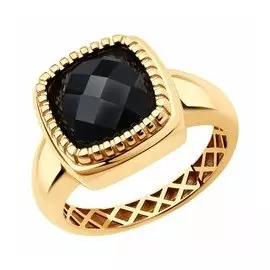 Золотое кольцо с агатом