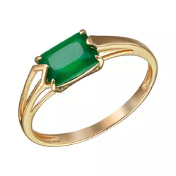 Золотое кольцо с агатом