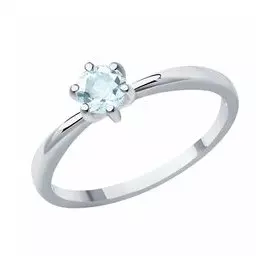 Кольцо из белого золота