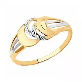 Золотое кольцо с алмазной гранью