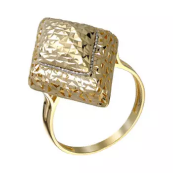 Золотое кольцо с алмазной обработкой