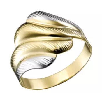 Золотое кольцо с алмазной обработкой