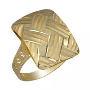 Золотое кольцо с алмазной обработкой