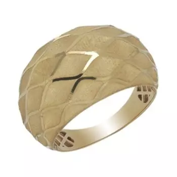 Золотое кольцо с алмазной обработкой