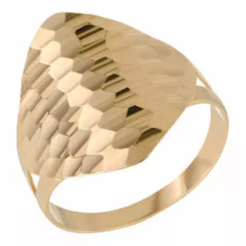 Золотое кольцо с алмазной обработкой