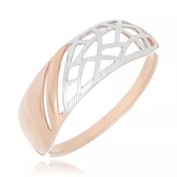 Золотое кольцо с алмазной обработкой