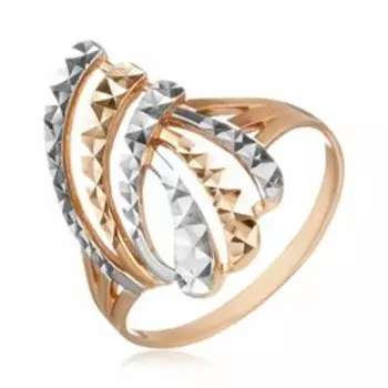 Золотое кольцо с алмазной обработкой