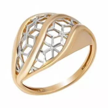 Золотое кольцо с алмазной обработкой