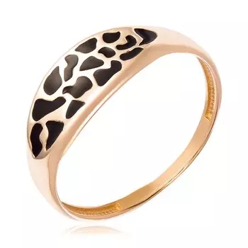 Золотое кольцо с эмалью