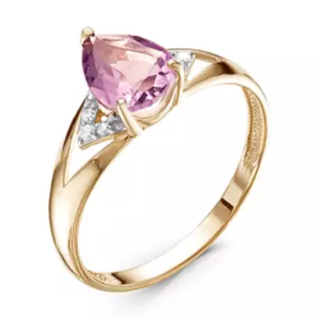 Золотое кольцо с аметистом