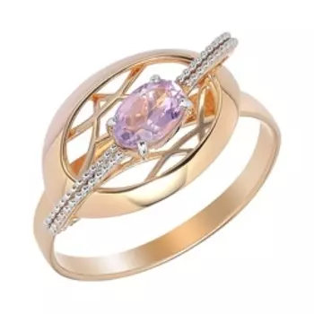 Золотое кольцо с аметистом