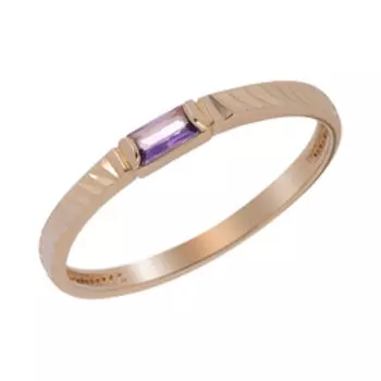 Золотое кольцо с аметистом