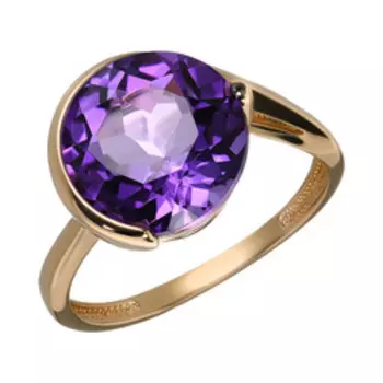 Золотое кольцо с аметистом