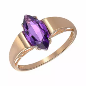 Золотое кольцо с аметистом
