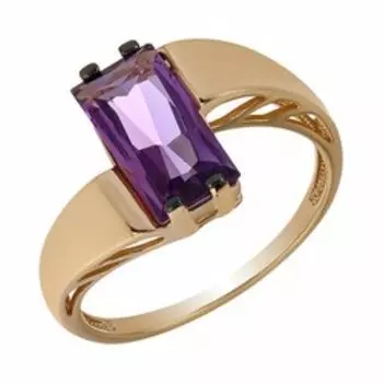 Золотое кольцо с аметистом