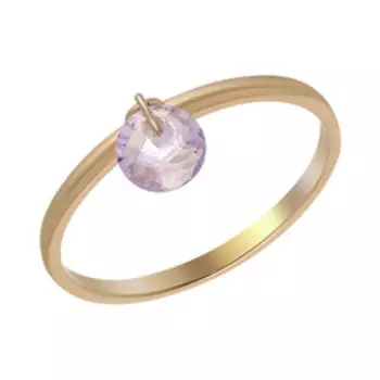 Золотое кольцо с аметистом