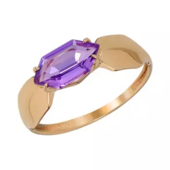 Золотое кольцо с аметистом