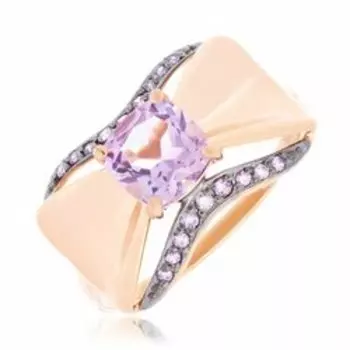 Золотое кольцо с аметистом